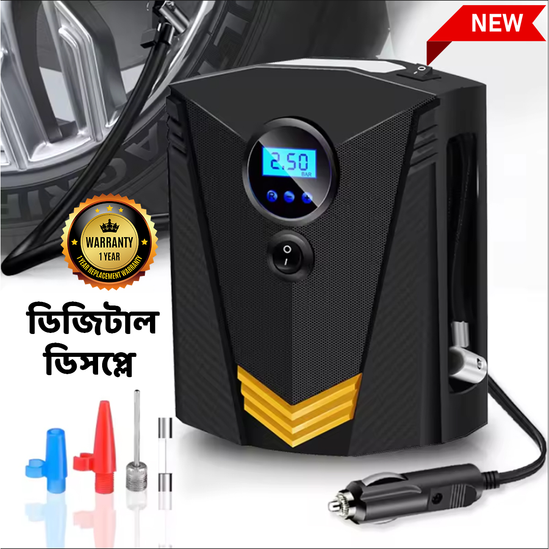 Digital Display Best Budget Car Tyre Pump Air Compressor
